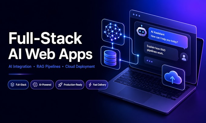 build a full stack ai web app or website with ai integration