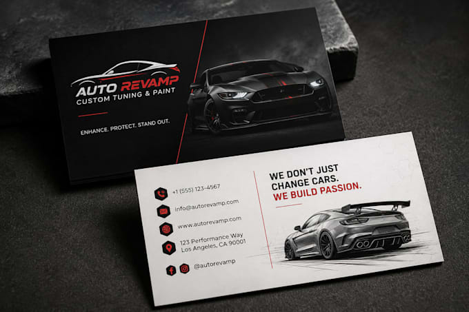 design a professional modern business card