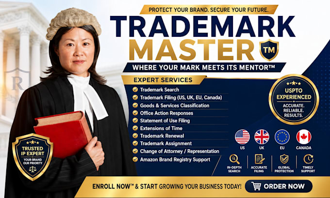 file your US trademark application and amazon brand registration