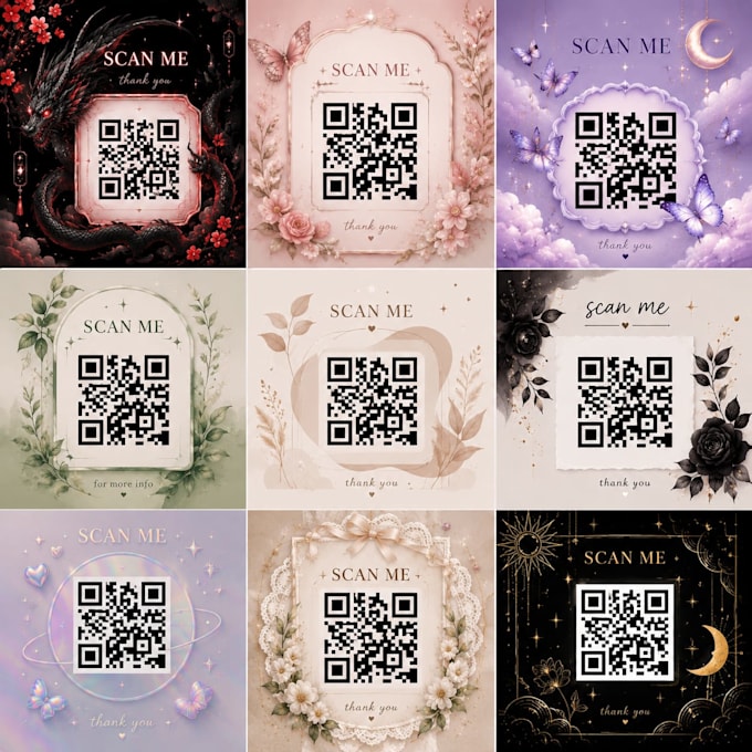 create unique aesthetic and custom qr code designs