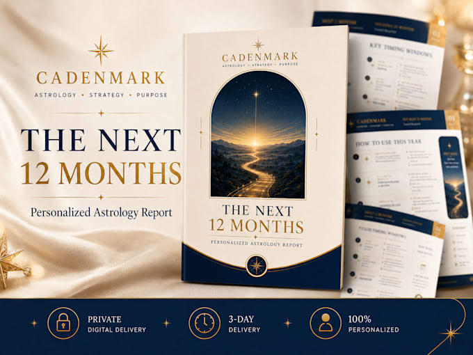 create a personalized 12 month astrology transit report