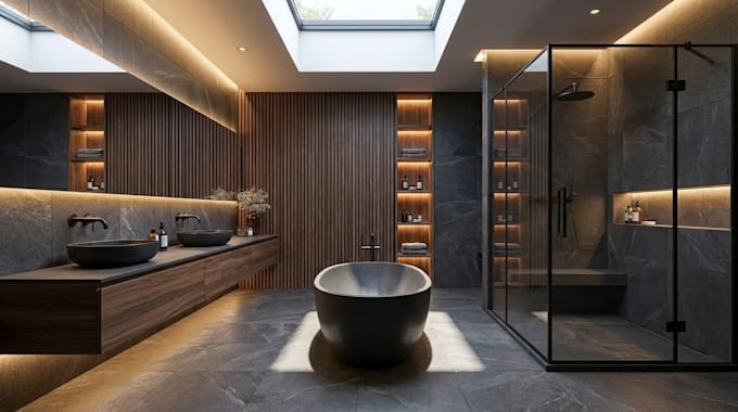 remodel master bathroom layout architect closet space with detailed elevation