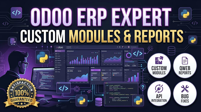 customize, develop, and fix odoo modules and workflows