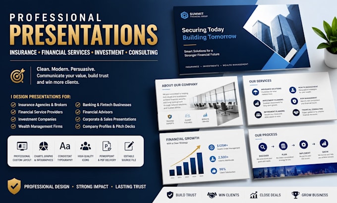 design insurance agency and financial services presentations