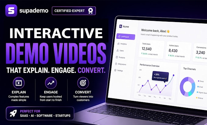 create an interactive saas product demo using supademo