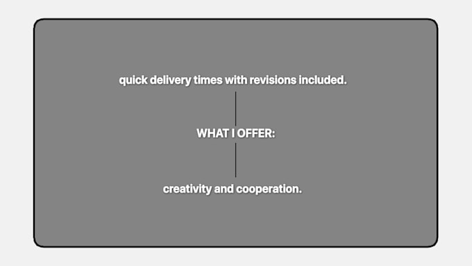 make you a graphics motion video