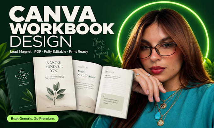 canva design workbook design journal self help workbook lead magnet pdf