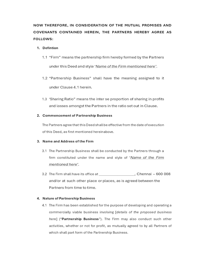 review, revise and draft customised contracts