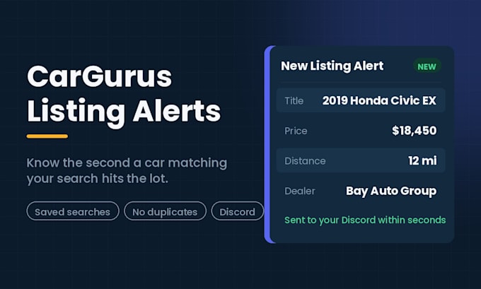 build a custom cargurus scraper for vehicle data