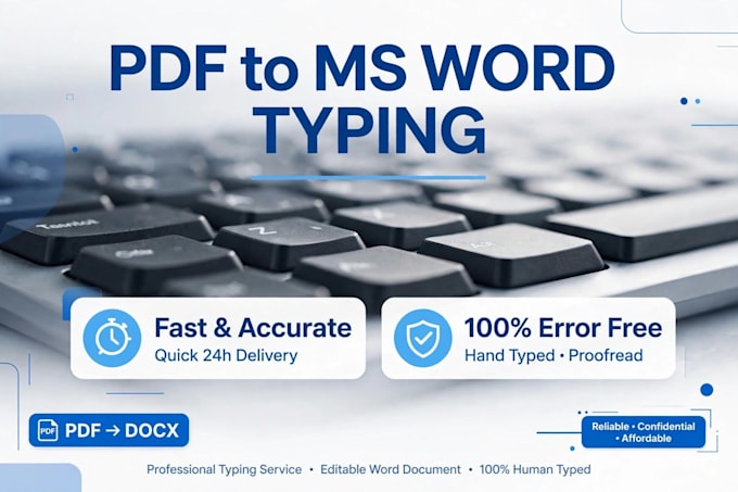type pdf,images and handwritten notes to ms word fast