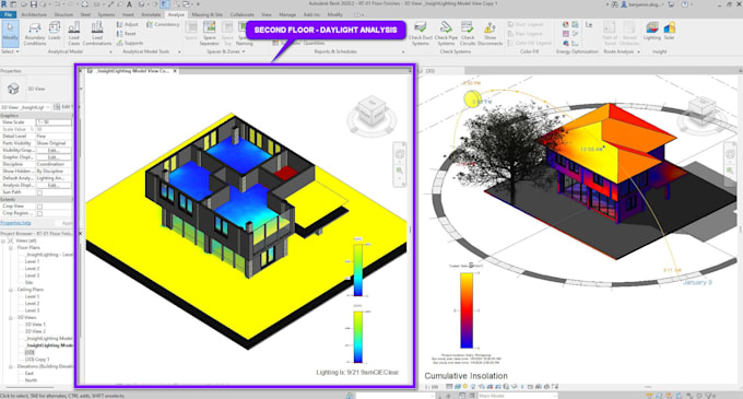 perform professional daylight and solar analysis using autodesk revit, pr