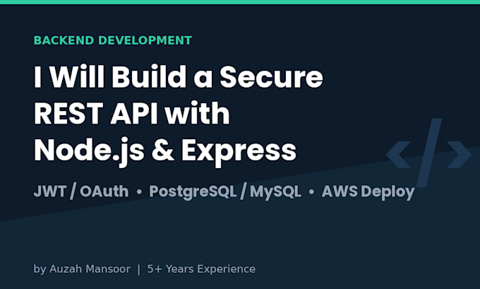 build a secure rest API with nodejs and express