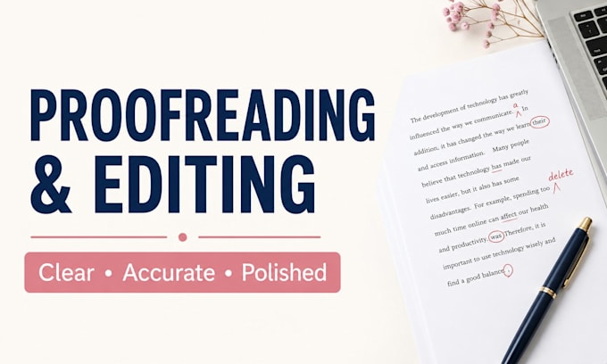 proofread and edit your articles and documents