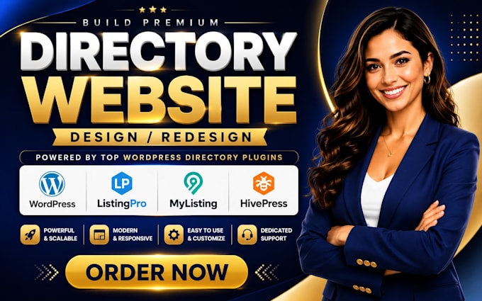 build brilliant directory website using listingpro, mylisting, hivepress website