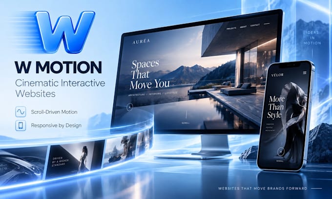 build a cinematic interactive website with scroll animations