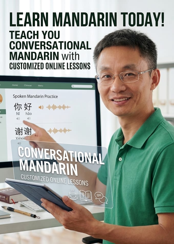 teach you conversational mandarin with customized online lessons