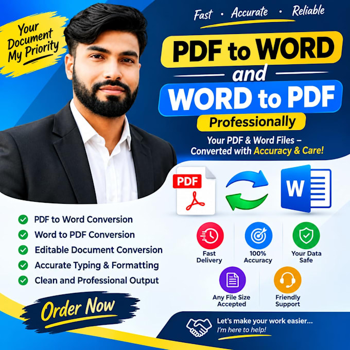 convert PDF to word and word to PDF professionally