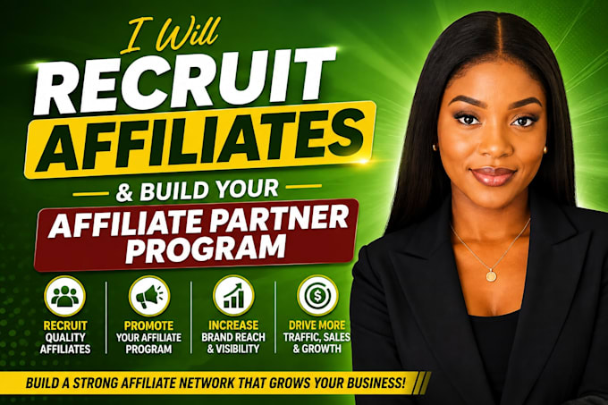 recruit affiliates and build your affiliate partner program