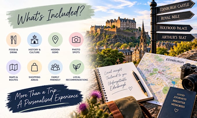 create your personalised edinburgh travel itinerary
