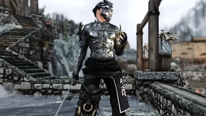 design custom skyrim mods characters, armor, weapons and game mod
