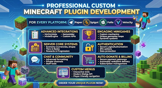 develop a custom minecraft plugin