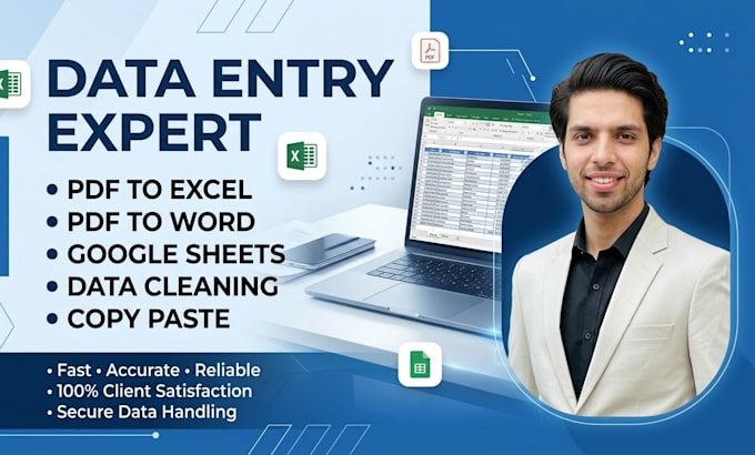do ms excel data entry,  copy paste and typing work accurately