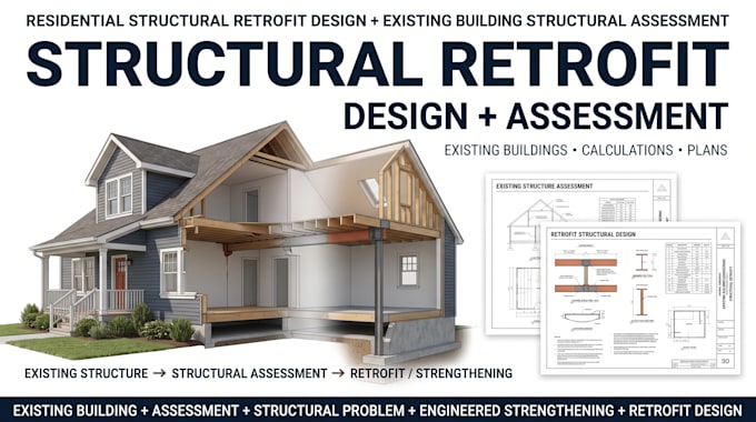 do residential structural retrofit design and building structural assessment