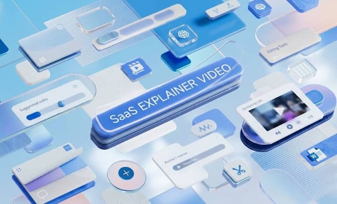 create ai saas animation, motion graphics, saas explainer video, product demo