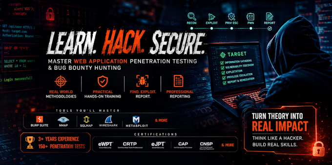 teach you web application penetration testing and bug bounty hunting