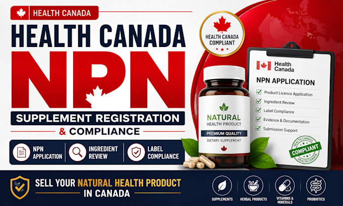 register your health canada npn for supplements and natural health products