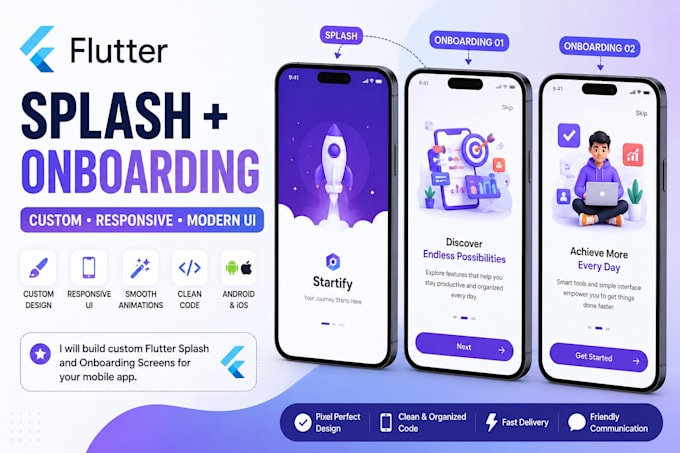 build custom flutter splash and onboarding screens