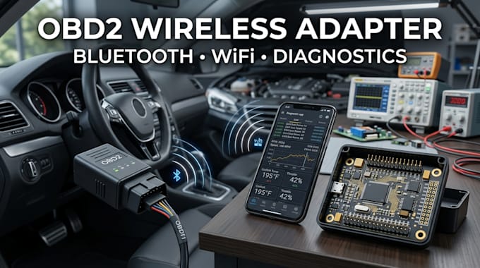 develop obd2 bluetooth, automotive scanner or wifi vehicle diagnostic adapter