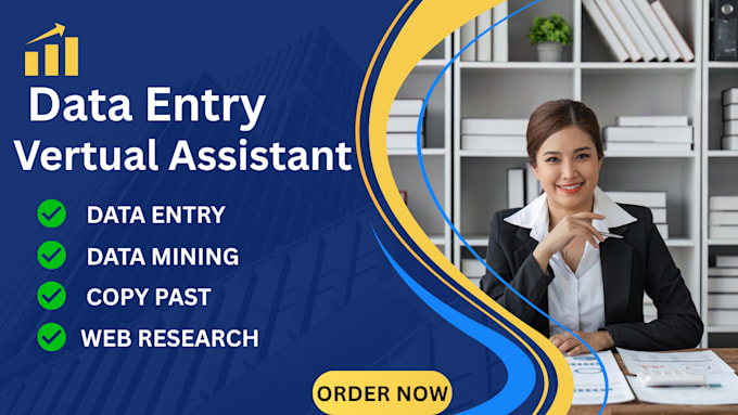 be vertual assistant for data entry,data collection,excel data entry,webresearch