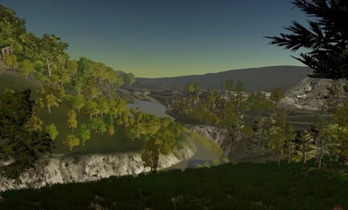 create unity 3d game map environment level design terrain game asset for you