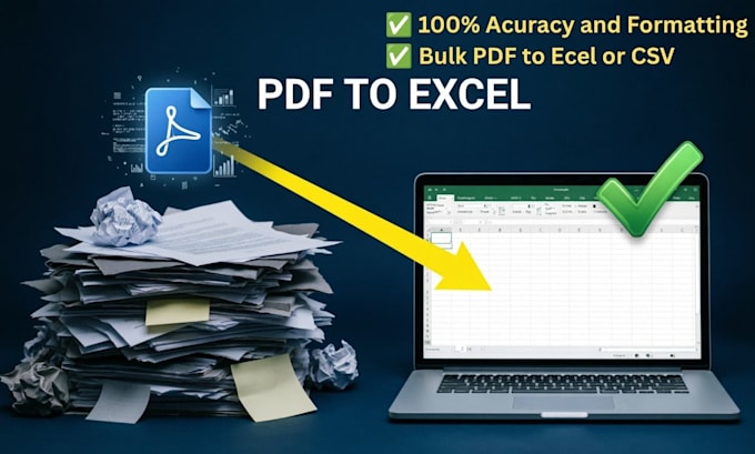 convert PDF to excel or CSV and clean the extracted table data