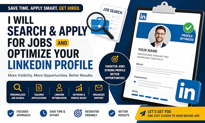 search and apply for jobs and optimize your linkedin profile