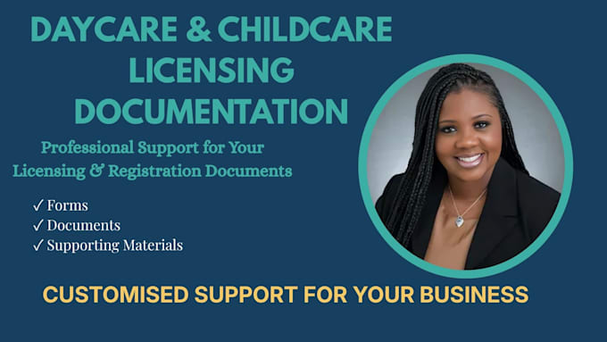 help prepare daycare and childcare licensing documents and forms