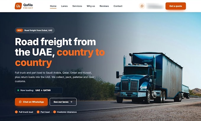 build a cargo, freight forwarding and shipping company website
