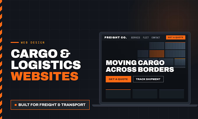 build a logistics website, trucking, courier and dispatch site