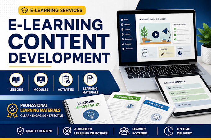 create professional educational content for your learners