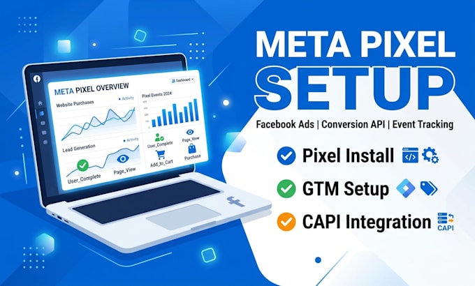 setup meta pixel, facebook pixel, capi, gtm for wordpress