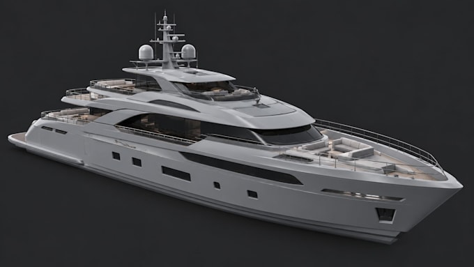 create 3d ship boat yatch and marine vessel models with texturing and rendering