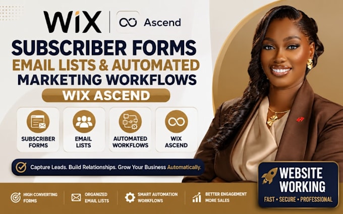 setup wix subscriber forms email list automated marketing workflows wix ascend