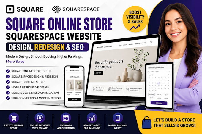 build redesign square online store squarespace website ecommerce squareup expert