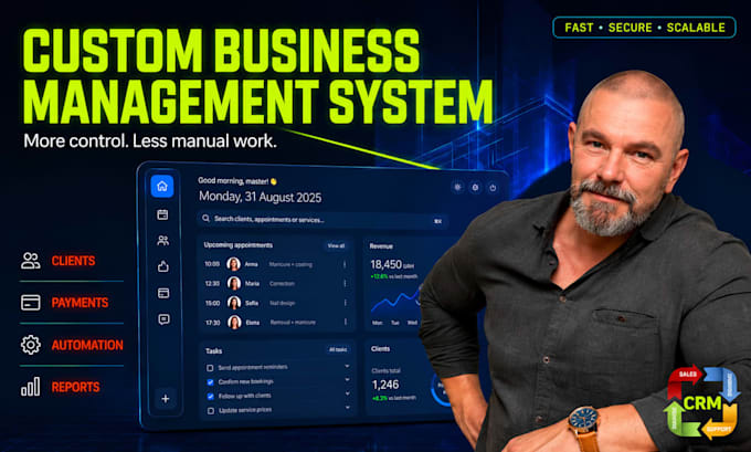 build a custom business management system