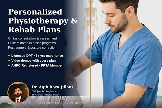 create a personalized physiotherapy exercise and rehab program