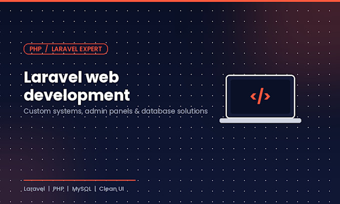 build a custom laravel web application