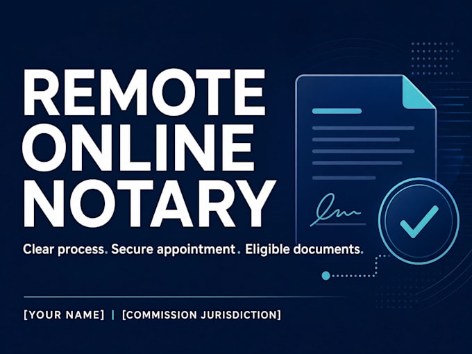 secure remote online notary services for eligible documents