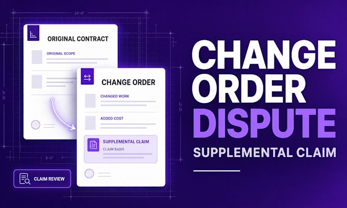 draft a construction change order dispute or supplemental claim