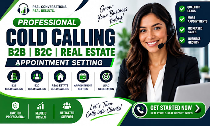 cold calling cold caller b2b b2c cold calling real estate appointment setting